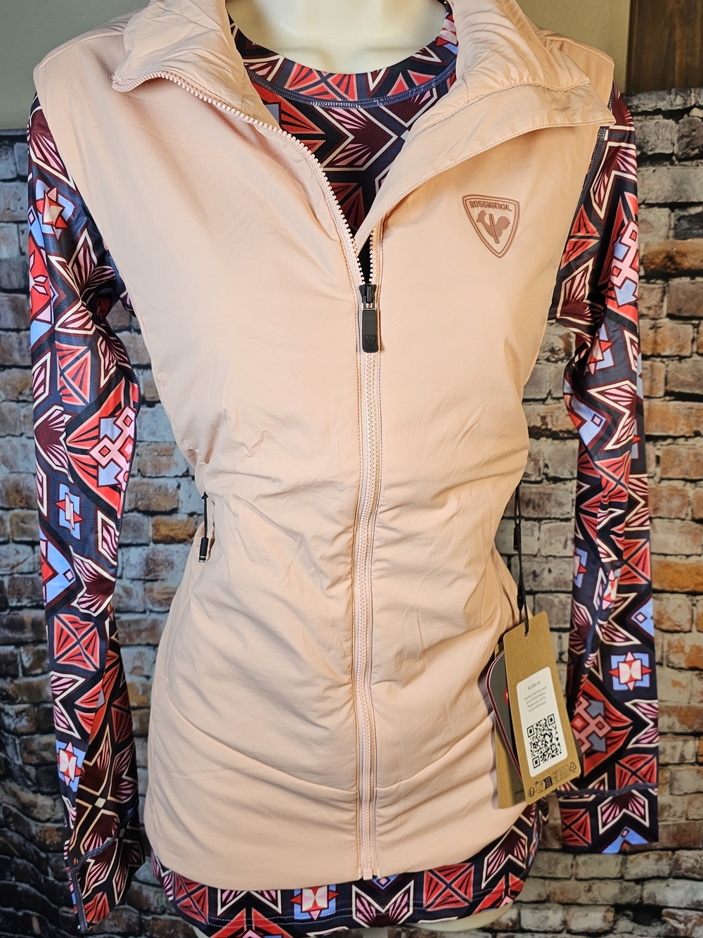 Rossignol Opside Primaloft Insulated Ski Vest Pastel Pink Size L NWT